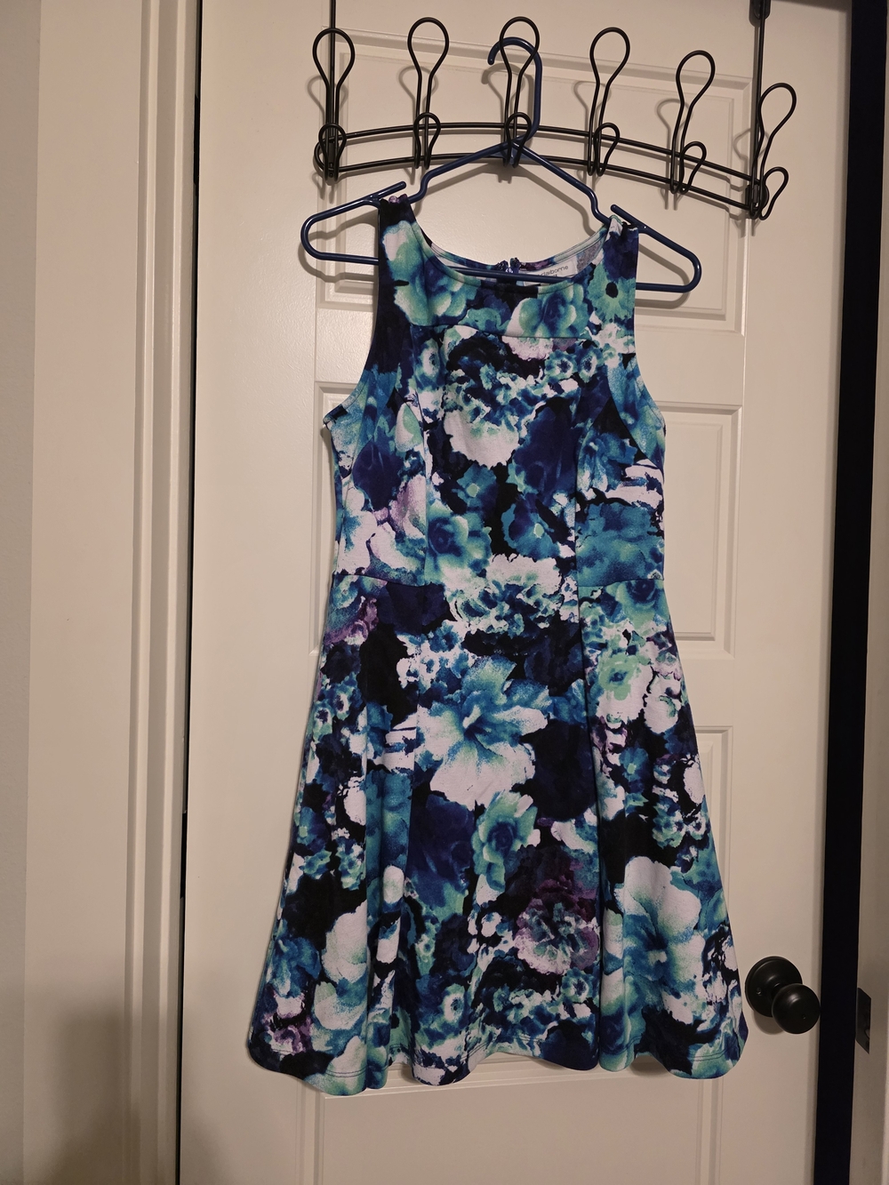 Liz Claiborne Petite Watercolor Floral Fit & Flare Dress PM